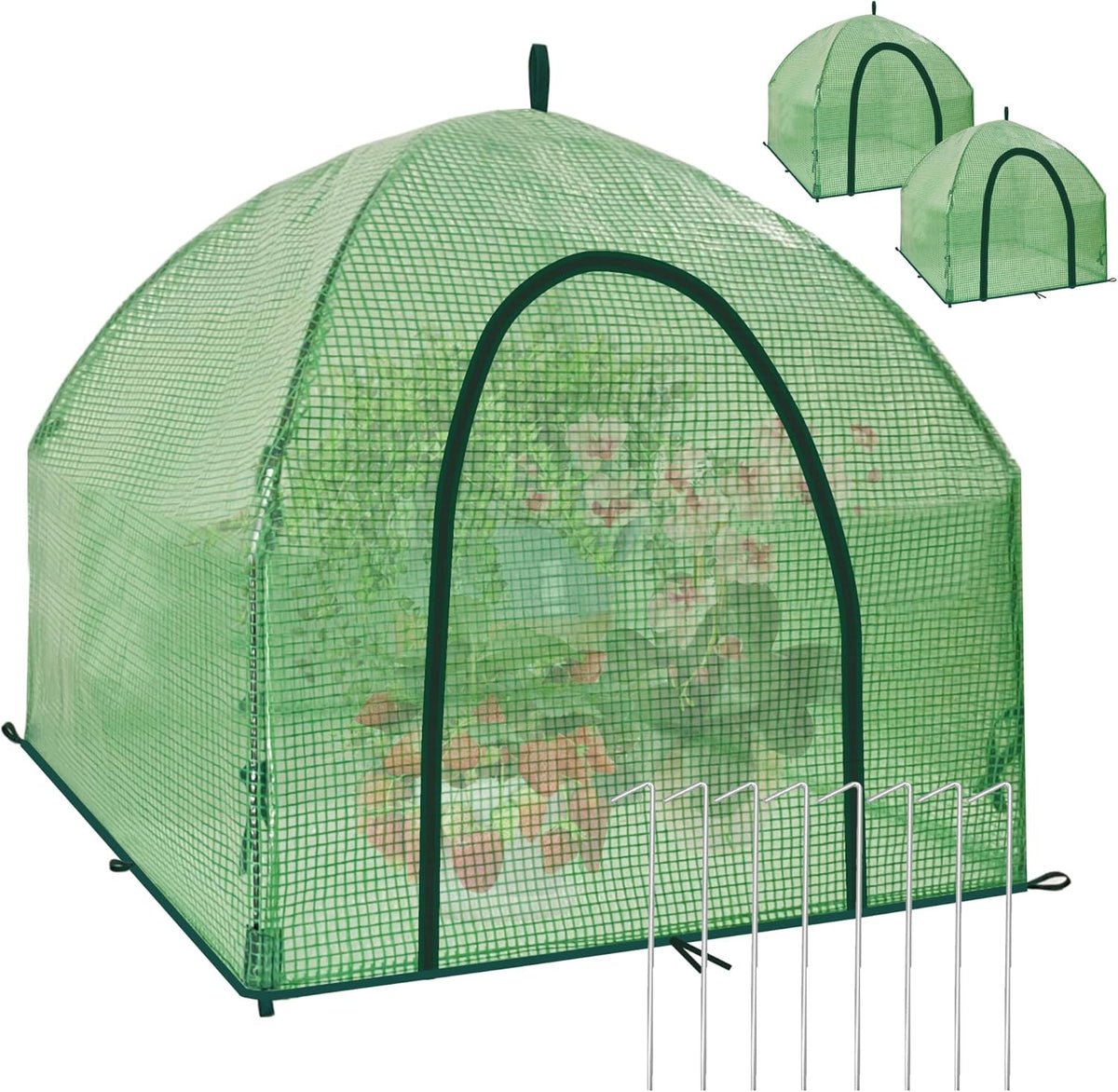 36″*36″*35.5″ Winter Plant Warm Covers - Raised Bed Cover, Garden Row Accelerator, Warm Tent Freeze Protection Humidity Domes for Germination, Seedling Propagation Protecting Plants from Animals 2 PCS