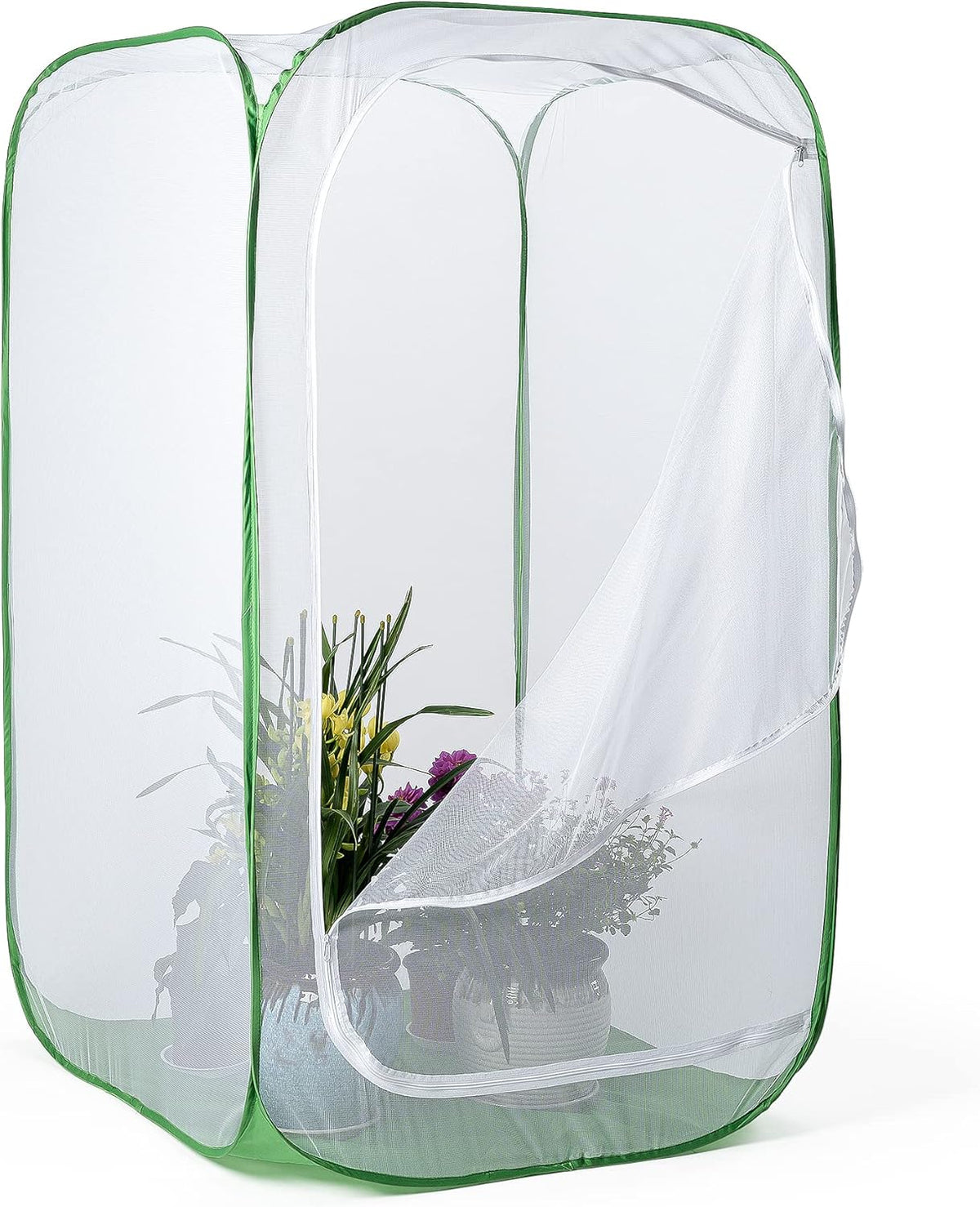 36" Outdoor Mesh Plant Enclosure, Plant Cover for Pests, Bird and Pest Protection Guard for Fruit, Vegetables, Flowers and Herbs Pop-Up Cage 24 x 24 x 36 Inches