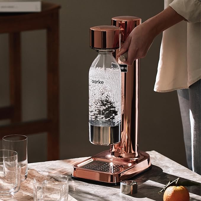 aarke - Carbonator III Premium Carbonator/Sparkling & Seltzer Water Maker with PET Bottle (Copper)