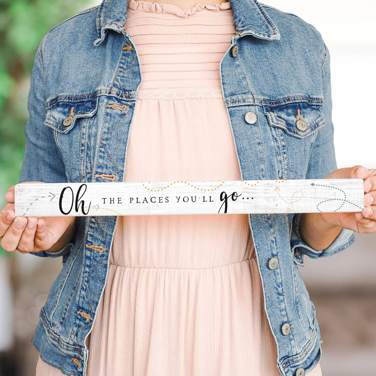 Simply Said, INC Talking Sticks 16" x 1.5" Wood Sign TLK1406 - Oh The Places You'll Go