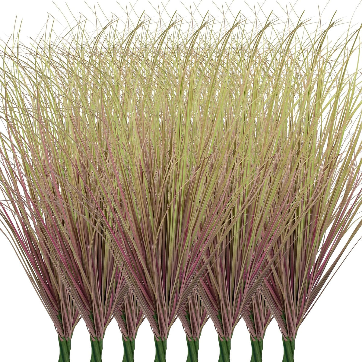 24Pcs Artificial Grass Plants, Faux Shrubs Wheat Grass, Artificial Tall Grass Fake Plants for Outdoor Decor,Artificial Greenery Stems Weed for Room Indoor Home Decor（Light Purple）