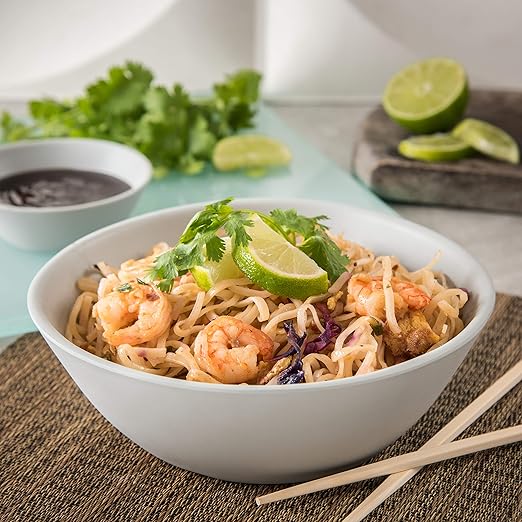 Carlisle FoodService Products Ridge Reusable Plastic Bowl for Home and Restaurant, Melamine, 52 Ounces, Cement, (Pack of 12)