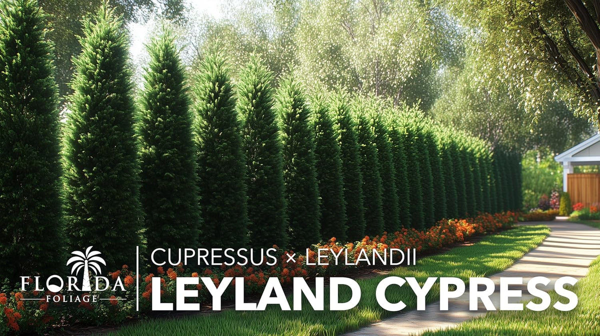 Leyland Cypress | 3 Extra Large 3 Gallon Plants | Cupressocyparis leylandii | Fast Growing Privacy Trees, Evergreen Landscape Plants, Drought Tolerant, Low Maintenance, Windbreak, Hardy