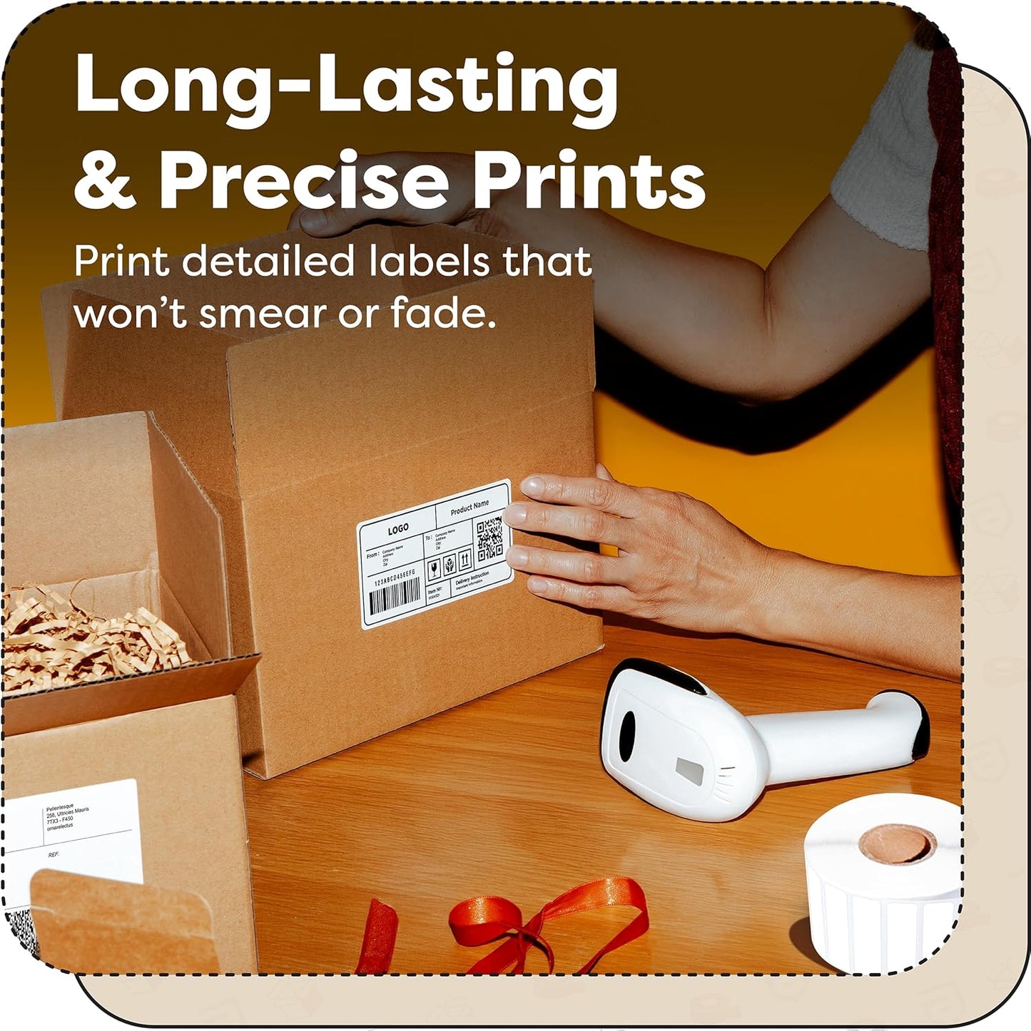 Aegis Adhesives - 1” X 1” Square Direct Thermal Multipurpose Labels for QR Codes, Perforated & Compatible with Zebra Desktop Printers - NOT Rollo Compatible (12 Rolls, 1375/Roll)