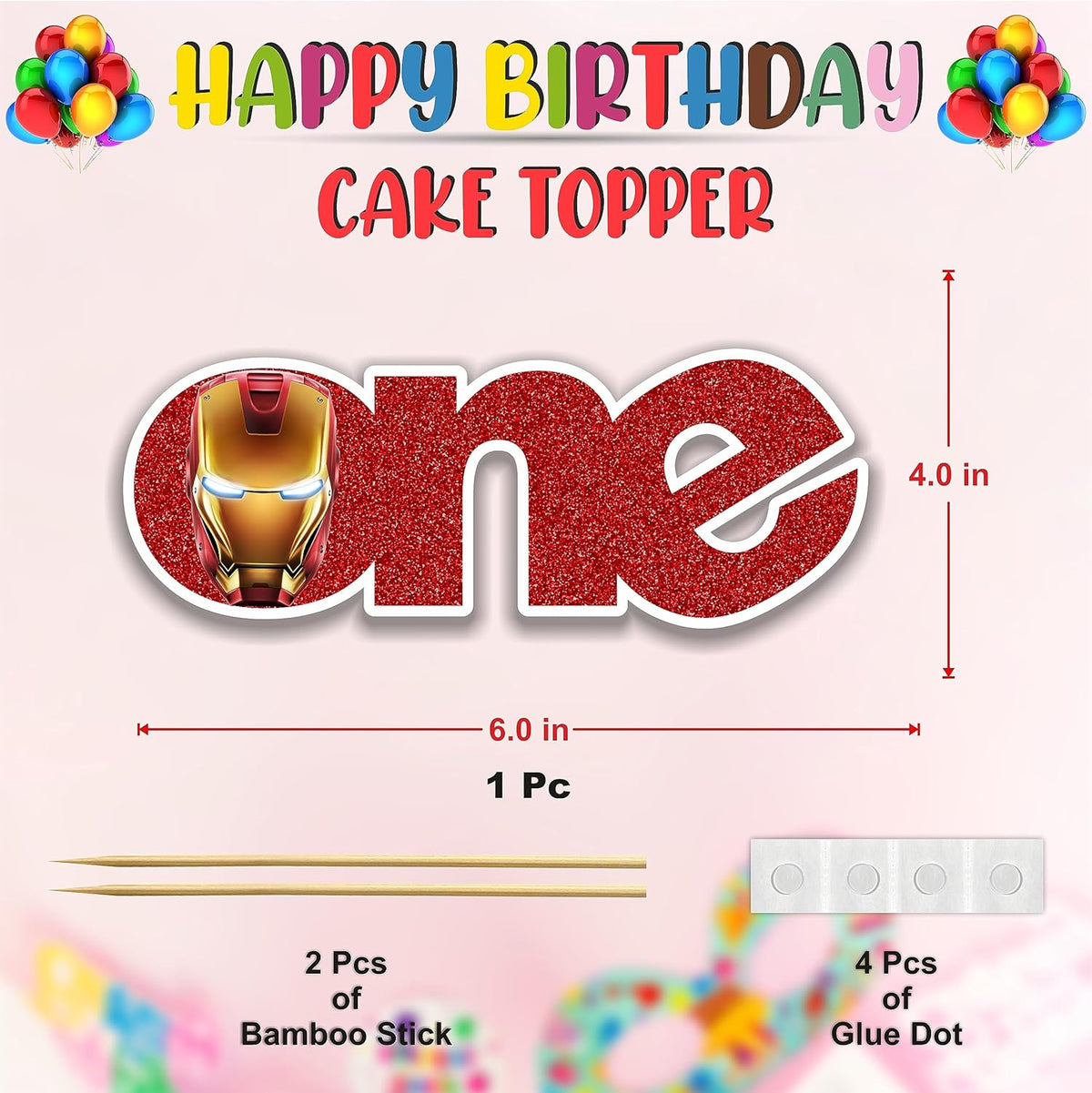 Seyal® Irn man One Cake Topper