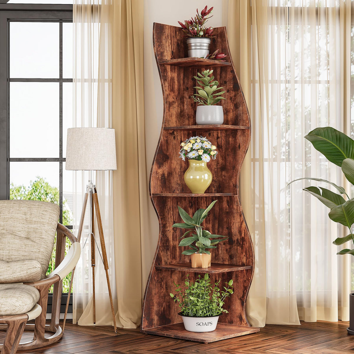 70 Inch Corner Shelf