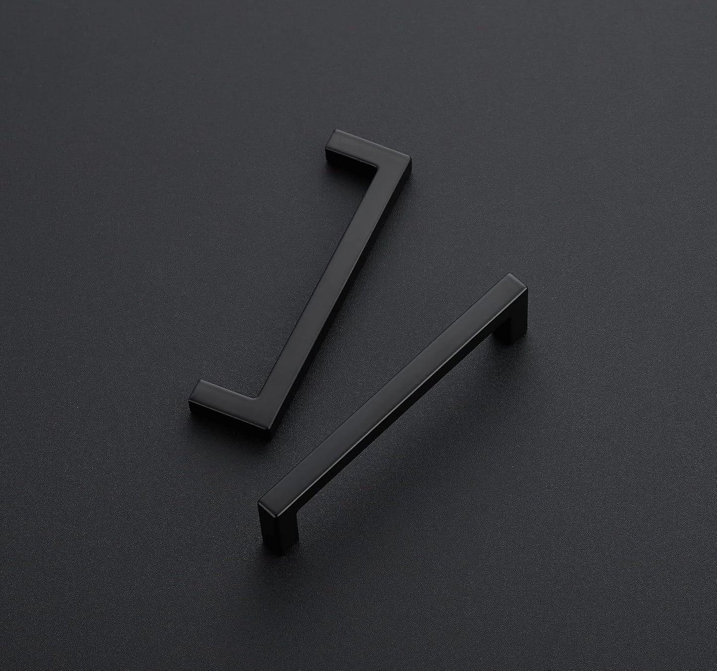 Ravinte 30 Pack Solid 4 Inch Center to Center Slim Square Bar Drawer Handles Kitchen Cabinet Handles Black Drawer Pulls Kitchen Cabinet Hardware Handles Matte Black Cabinet Pulls