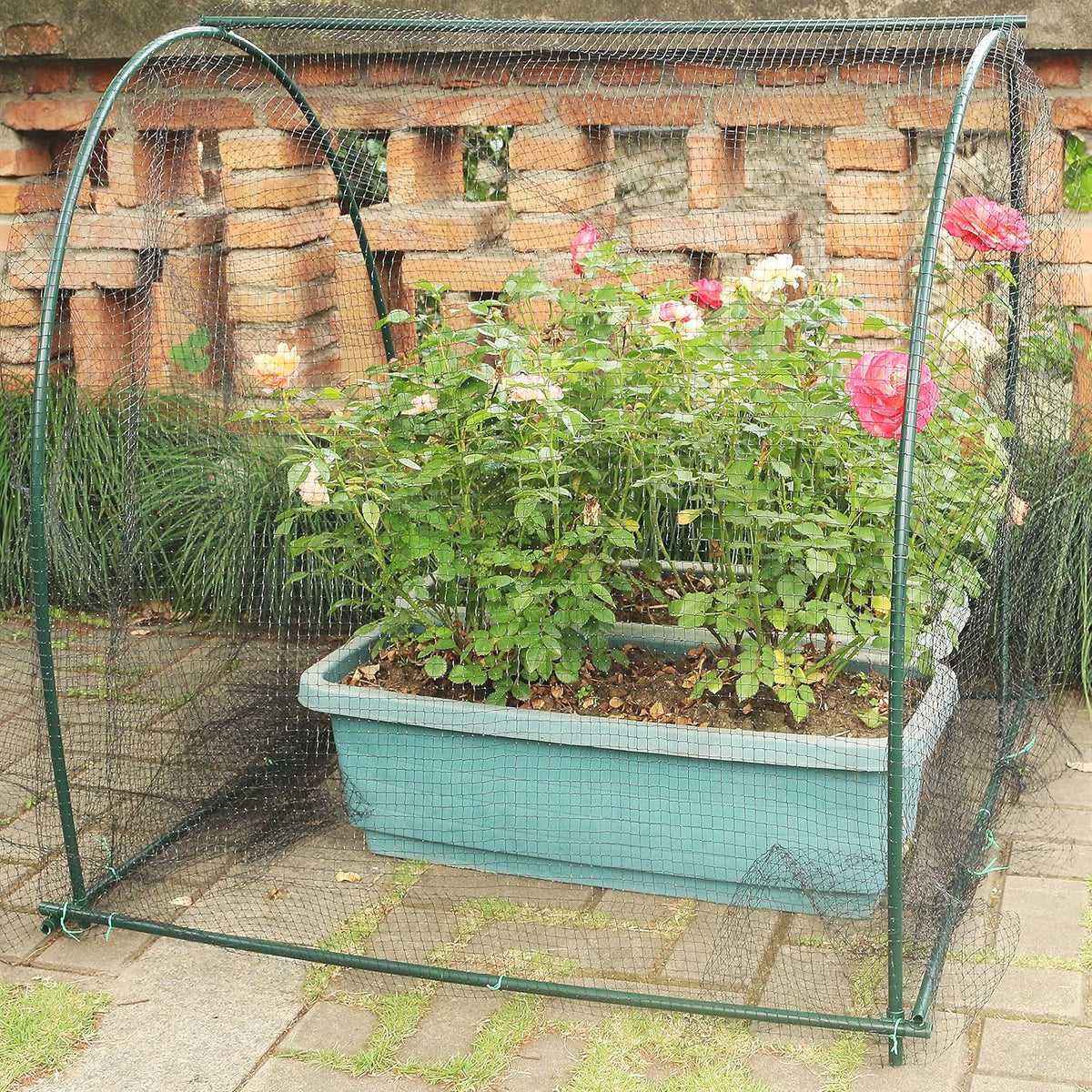 Gardzen Garden Hoops, DIY Greenhouse Hoops for Raised Beds, Row Cover, Garden Netting 72PCS
